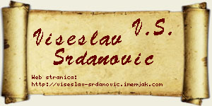 Višeslav Srdanović vizit kartica